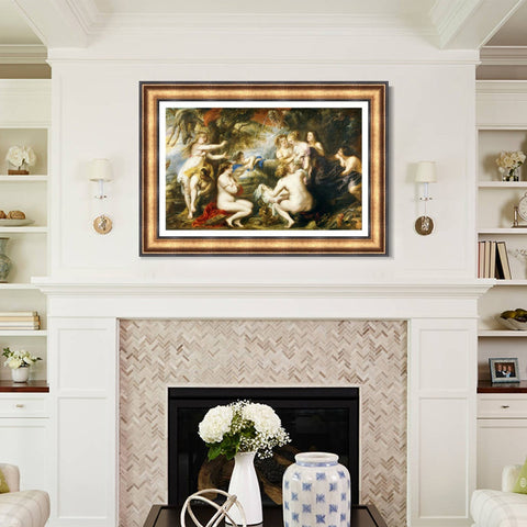 INVIN ART Framed Canvas Art Giclee Print Series#249 by Peter Paul Rubens Wall Art Living Room Home Office Decorations