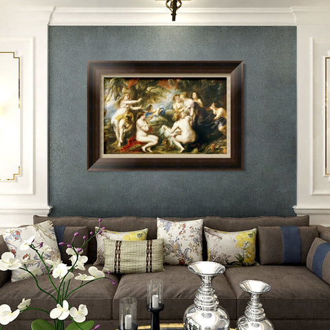 INVIN ART Framed Canvas Art Giclee Print Series#249 by Peter Paul Rubens Wall Art Living Room Home Office Decorations