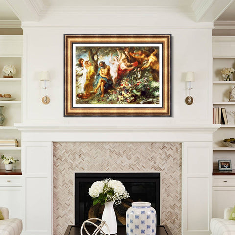 INVIN ART Framed Canvas Art Giclee Print Series#250 by Peter Paul Rubens Wall Art Living Room Home Office Decorations