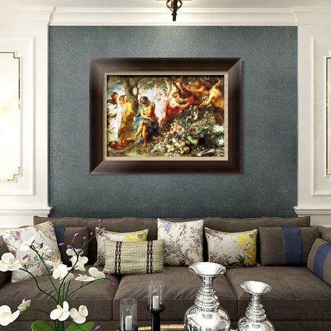 INVIN ART Framed Canvas Art Giclee Print Series#250 by Peter Paul Rubens Wall Art Living Room Home Office Decorations