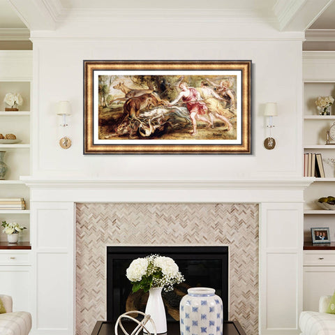 INVIN ART Framed Canvas Art Giclee Print Series#255 by Peter Paul Rubens Wall Art Living Room Home Office Decorations