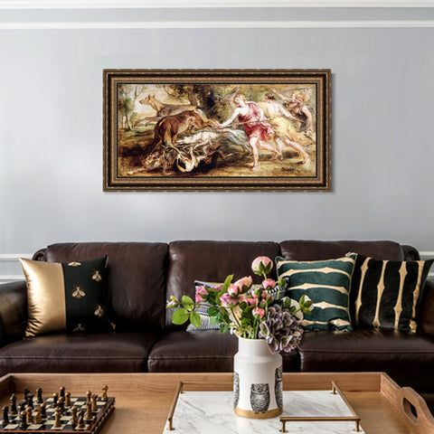 INVIN ART Framed Canvas Art Giclee Print Series#255 by Peter Paul Rubens Wall Art Living Room Home Office Decorations