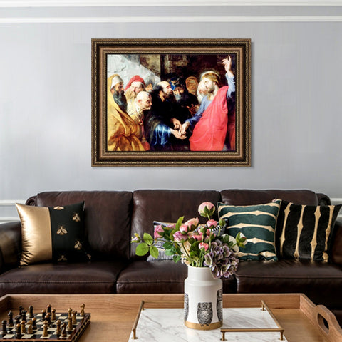 INVIN ART Framed Canvas Art Giclee Print Series#258 by Peter Paul Rubens Wall Art Living Room Home Office Decorations
