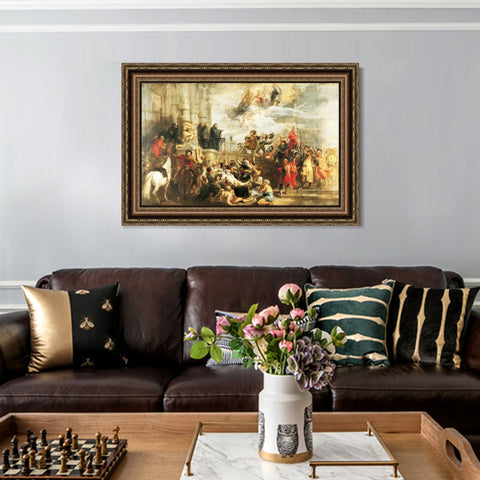 INVIN ART Framed Canvas Art Giclee Print Series#263 by Peter Paul Rubens Wall Art Living Room Home Office Decorations