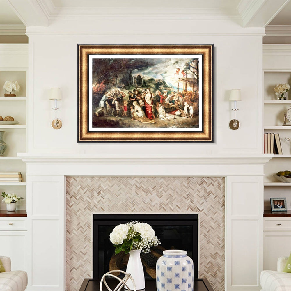 INVIN ART Framed Canvas Art Giclee Print Series#269 by Peter Paul Rubens Wall Art Living Room Home Office Decorations