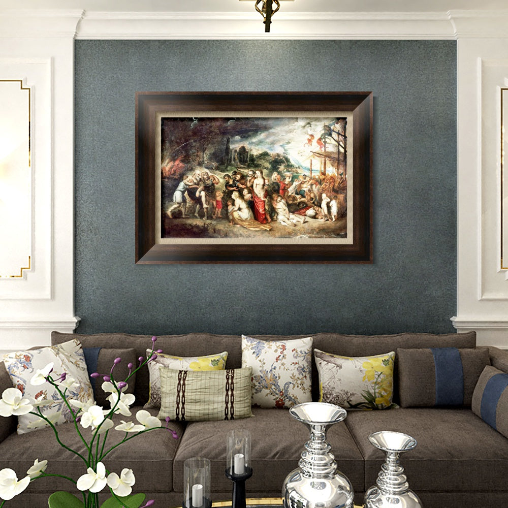 INVIN ART Framed Canvas Art Giclee Print Series#269 by Peter Paul Rubens Wall Art Living Room Home Office Decorations