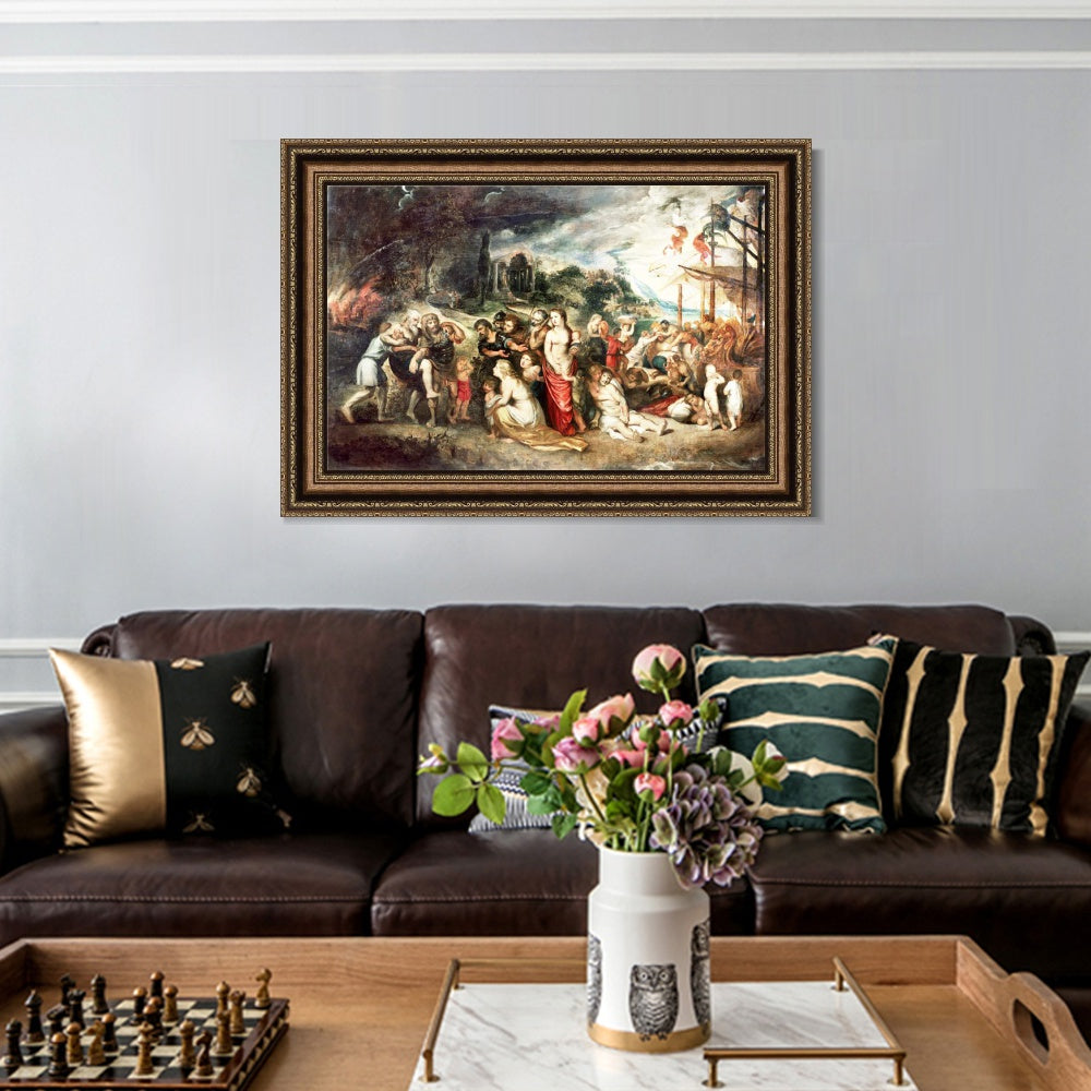 INVIN ART Framed Canvas Art Giclee Print Series#269 by Peter Paul Rubens Wall Art Living Room Home Office Decorations
