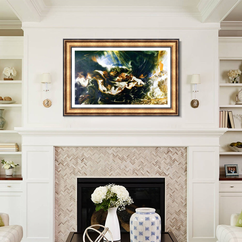INVIN ART Framed Canvas Art Giclee Print Series#274 by Peter Paul Rubens Wall Art Living Room Home Office Decorations