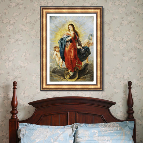 INVIN ART Framed Canvas Art Giclee Print Series#290 by Peter Paul Rubens Wall Art Living Room Home Office Decorations