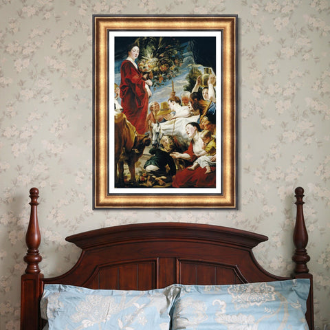 INVIN ART Framed Canvas Art Giclee Print Series#291 by Peter Paul Rubens Wall Art Living Room Home Office Decorations