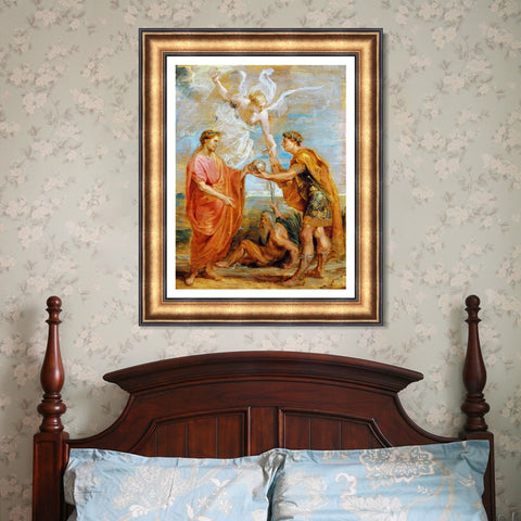 INVIN ART Framed Canvas Art Giclee Print Series#292 by Peter Paul Rubens Wall Art Living Room Home Office Decorations