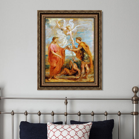 INVIN ART Framed Canvas Art Giclee Print Series#292 by Peter Paul Rubens Wall Art Living Room Home Office Decorations