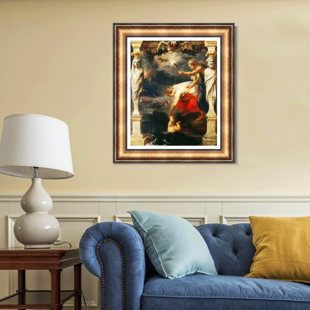 INVIN ART Framed Canvas Art Giclee Print Series#331 by Peter Paul Rubens Wall Art Living Room Home Office Decorations