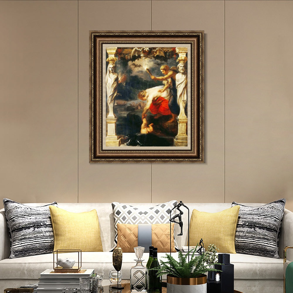 INVIN ART Framed Canvas Art Giclee Print Series#331 by Peter Paul Rubens Wall Art Living Room Home Office Decorations