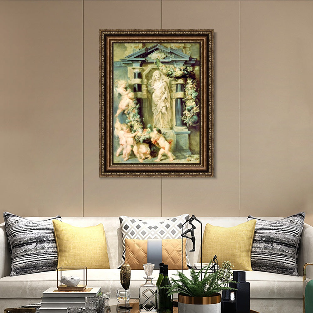 INVIN ART Framed Canvas Art Giclee Print Series#343 by Peter Paul Rubens Wall Art