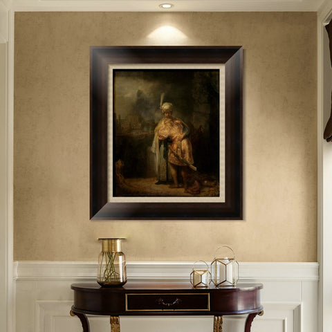 INVIN ART Framed Canvas Art Giclee Print Series#007 by Rembrandt Harmenszoon van Rijn Wall Art Living Room Home Office Decorations