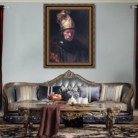 INVIN ART Framed Canvas Art Giclee Print Series#011 by Rembrandt Harmenszoon van Rijn Wall Art Living Room Home Office Decorations