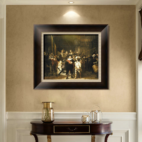 INVIN ART Framed Canvas Art Giclee Print Series#023 by Rembrandt Harmenszoon van Rijn Wall Art Living Room Home Office Decorations