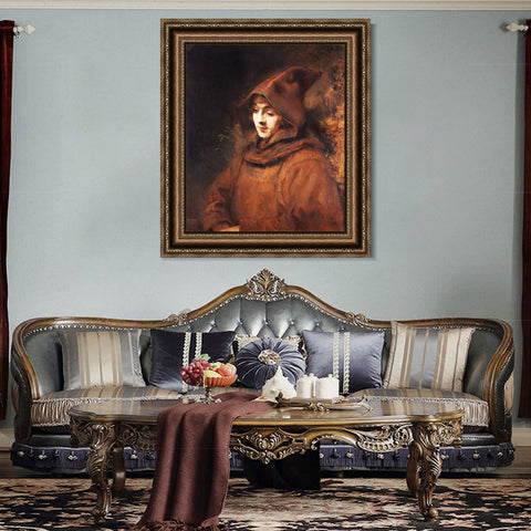 INVIN ART Framed Canvas Art Giclee Print Series#031 by Rembrandt Harmenszoon van Rijn Wall Art Living Room Home Office Decorations