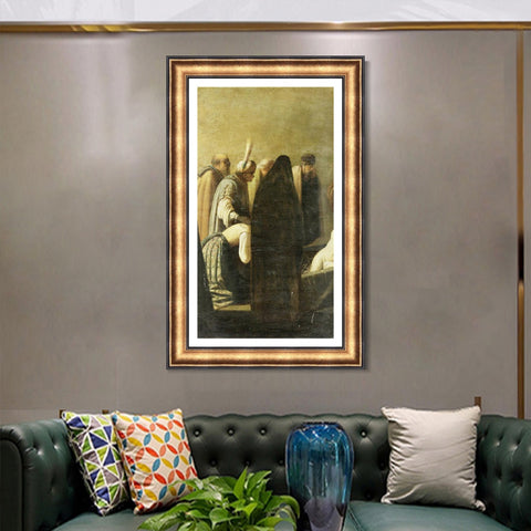 INVIN ART Framed Canvas Art Giclee Print Series#034 by Rembrandt Harmenszoon van Rijn Wall Art Living Room Home Office Decorations