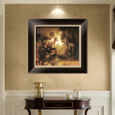 INVIN ART Framed Canvas Art Giclee Print Series#035 by Rembrandt Harmenszoon van Rijn Wall Art Living Room Home Office Decorations