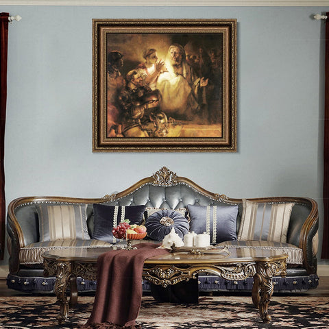 INVIN ART Framed Canvas Art Giclee Print Series#035 by Rembrandt Harmenszoon van Rijn Wall Art Living Room Home Office Decorations