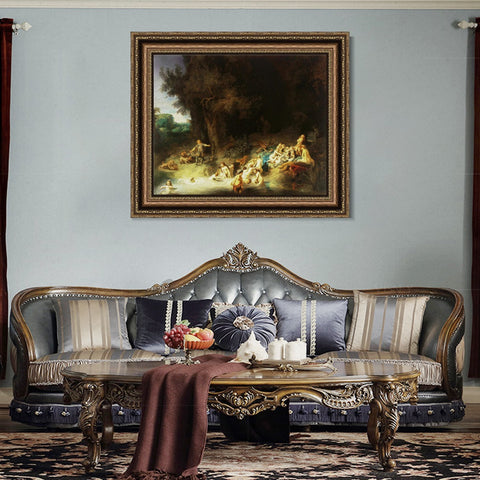 INVIN ART Framed Canvas Art Giclee Print Series#036 by Rembrandt Harmenszoon van Rijn Wall Art Living Room Home Office Decorations