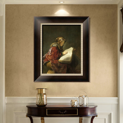 INVIN ART Framed Canvas Art Giclee Print Series#037 by Rembrandt Harmenszoon van Rijn Wall Art Living Room Home Office Decorations