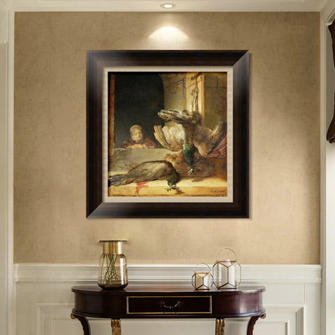 INVIN ART Framed Canvas Art Giclee Print Series#042 by Rembrandt Harmenszoon van Rijn Wall Art Living Room Home Office Decorations