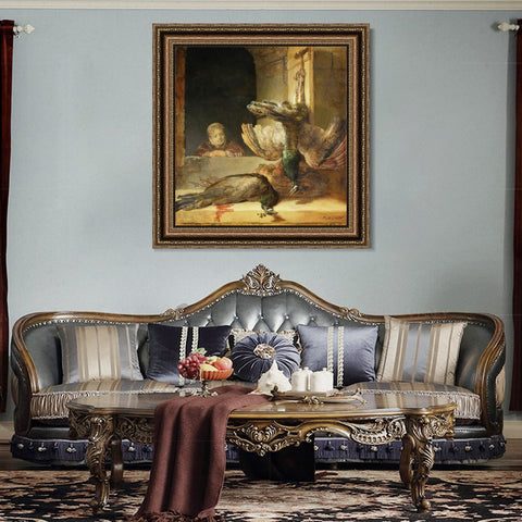 INVIN ART Framed Canvas Art Giclee Print Series#042 by Rembrandt Harmenszoon van Rijn Wall Art Living Room Home Office Decorations