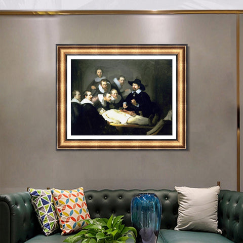 INVIN ART Framed Canvas Art Giclee Print Series#043 by Rembrandt Harmenszoon van Rijn Wall Art Living Room Home Office Decorations
