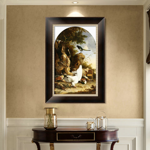 INVIN ART Framed Canvas Art Giclee Print Series#044 by Rembrandt Harmenszoon van Rijn Wall Art Living Room Home Office Decorations