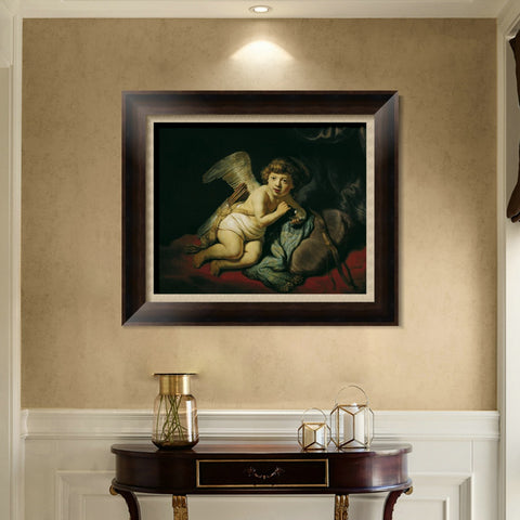 INVIN ART Framed Canvas Art Giclee Print Series#046 by Rembrandt Harmenszoon van Rijn Wall Art Living Room Home Office Decorations