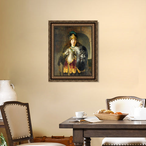 INVIN ART Framed Canvas Art Giclee Print Series#052 by Rembrandt Harmenszoon van Rijn Wall Art Living Room Home Office Decorations