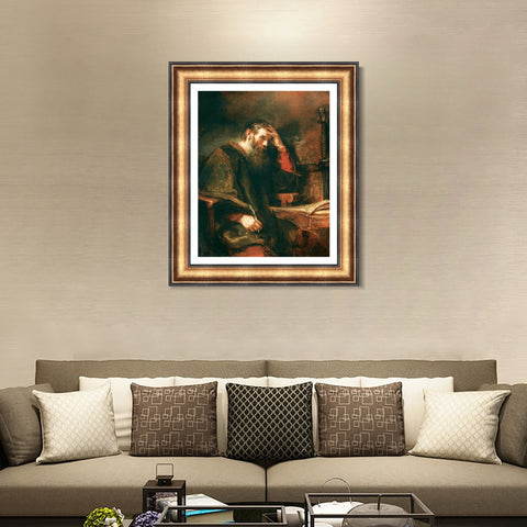 INVIN ART Framed Canvas Art Giclee Print Series#055 by Rembrandt Harmenszoon van Rijn Wall Art Living Room Home Office Decorations