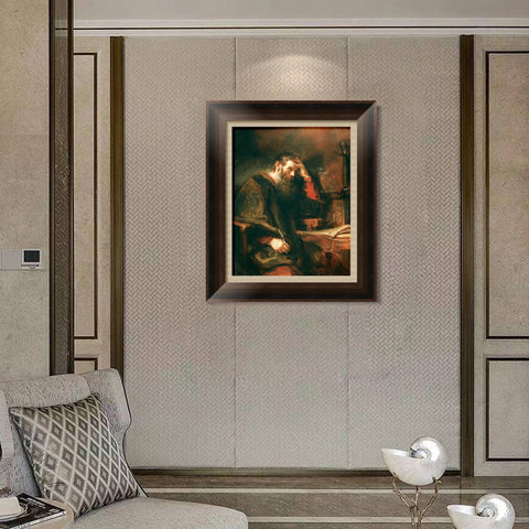 INVIN ART Framed Canvas Art Giclee Print Series#055 by Rembrandt Harmenszoon van Rijn Wall Art Living Room Home Office Decorations