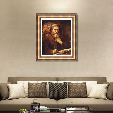 INVIN ART Framed Canvas Art Giclee Print Series#056 by Rembrandt Harmenszoon van Rijn Wall Art Living Room Home Office Decorations