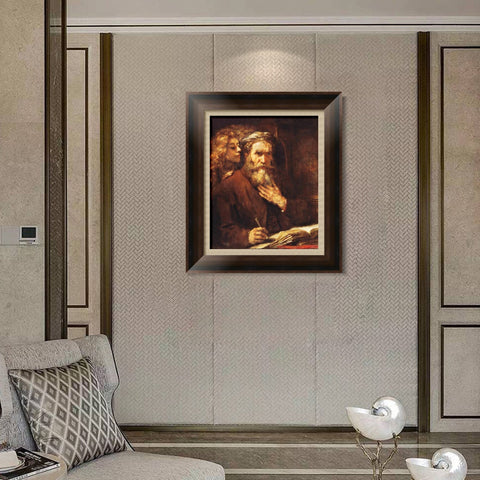 INVIN ART Framed Canvas Art Giclee Print Series#056 by Rembrandt Harmenszoon van Rijn Wall Art Living Room Home Office Decorations