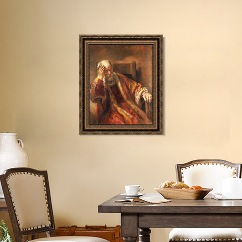 INVIN ART Framed Canvas Art Giclee Print Series#061 by Rembrandt Harmenszoon van Rijn Wall Art Living Room Home Office Decorations