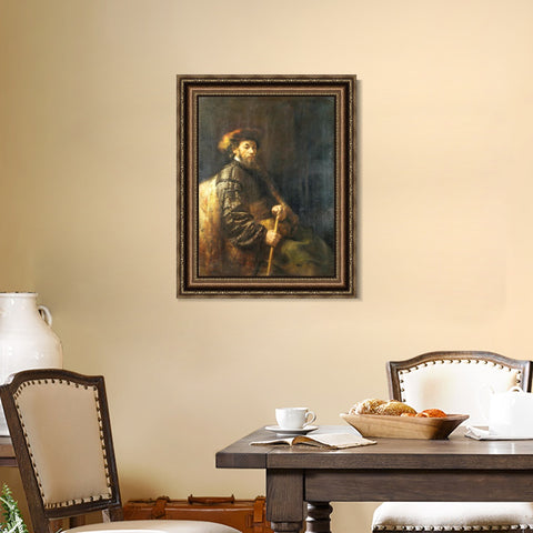 INVIN ART Framed Canvas Art Giclee Print Series#062 by Rembrandt Harmenszoon van Rijn Wall Art Living Room Home Office Decorations