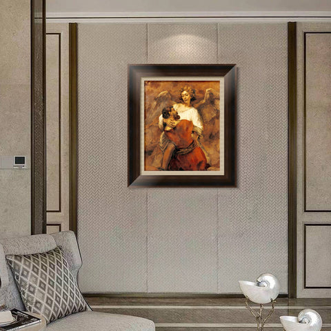 INVIN ART Framed Canvas Art Giclee Print Series#064 by Rembrandt Harmenszoon van Rijn Wall Art Living Room Home Office Decorations