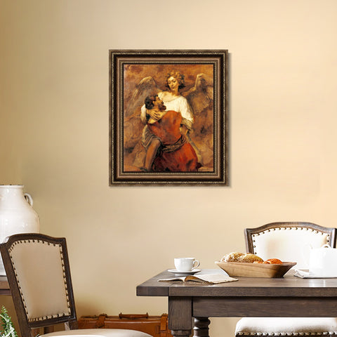 INVIN ART Framed Canvas Art Giclee Print Series#064 by Rembrandt Harmenszoon van Rijn Wall Art Living Room Home Office Decorations