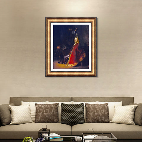 INVIN ART Framed Canvas Art Giclee Print Series#066 by Rembrandt Harmenszoon van Rijn Wall Art Living Room Home Office Decorations