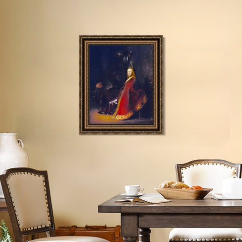 INVIN ART Framed Canvas Art Giclee Print Series#066 by Rembrandt Harmenszoon van Rijn Wall Art Living Room Home Office Decorations