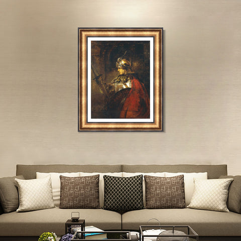 INVIN ART Framed Canvas Art Giclee Print Series#076 by Rembrandt Harmenszoon van Rijn Wall Art Living Room Home Office Decorations