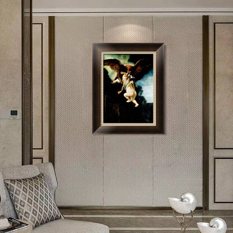 INVIN ART Framed Canvas Art Giclee Print Series#078 by Rembrandt Harmenszoon van Rijn Wall Art Living Room Home Office Decorations