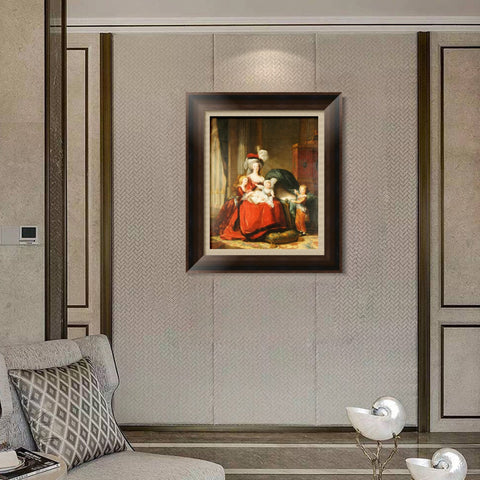 INVIN ART Framed Canvas Art Giclee Print Series#085 by Rembrandt Harmenszoon van Rijn Wall Art Living Room Home Office Decorations