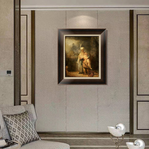 INVIN ART Framed Canvas Art Giclee Print Series#086 by Rembrandt Harmenszoon van Rijn Wall Art Living Room Home Office Decorations