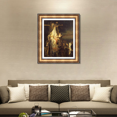 INVIN ART Framed Canvas Art Giclee Print Series#088 by Rembrandt Harmenszoon van Rijn Wall Art Living Room Home Office Decorations