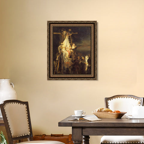 INVIN ART Framed Canvas Art Giclee Print Series#088 by Rembrandt Harmenszoon van Rijn Wall Art Living Room Home Office Decorations